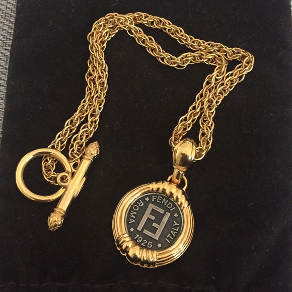 Fendi Jewelry Fendi Janus Face Necklace Poshmark fendi janus face necklace